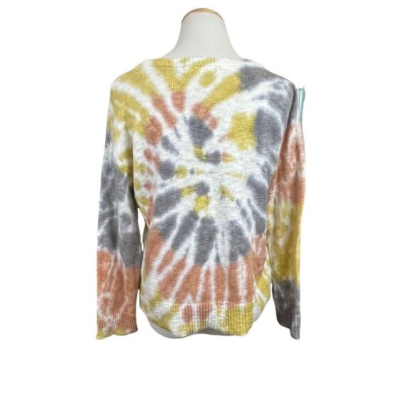 Lulu B Muted Tie Dye Oversized Lightweight Cotton Sweater XS - Picture 3 of 5